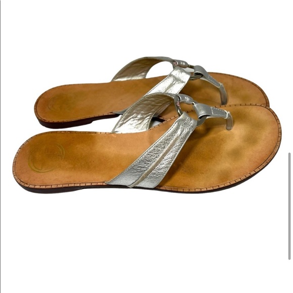 Lilly Pulitzer Shoes - Lilly Pulitzer Silver Mckim Sandal - Size 9